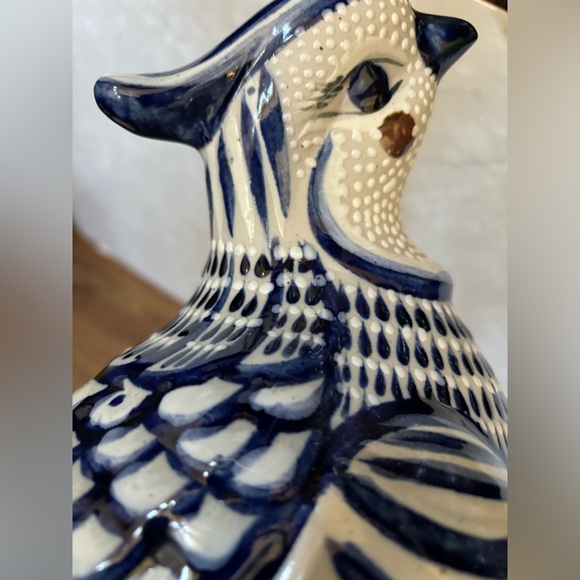 Vintage Tonala Santana Mexican Pottery Bird Figurine Dove Folk Art 13” long - Picture 16 of 16